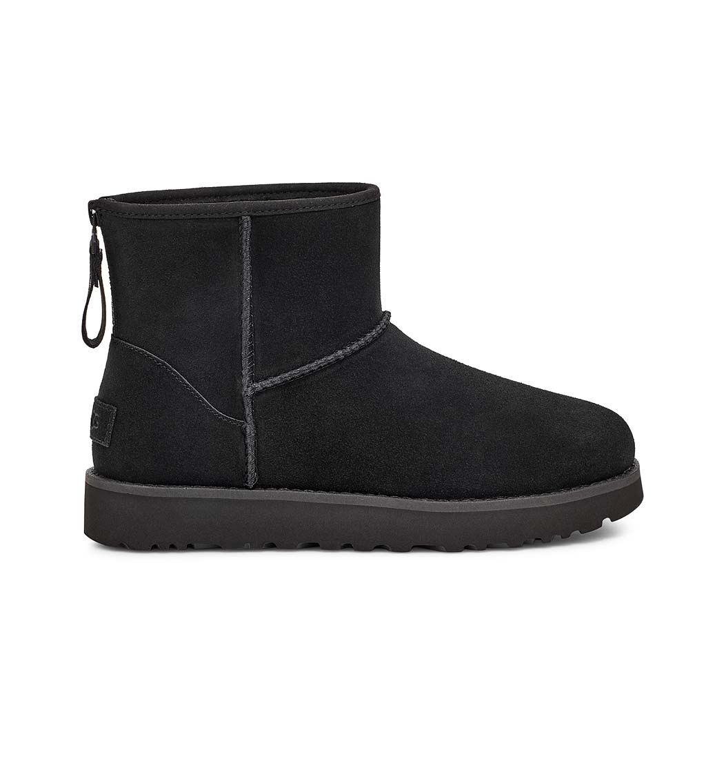 UGG Womens Classic Mini Logo Zip Boot