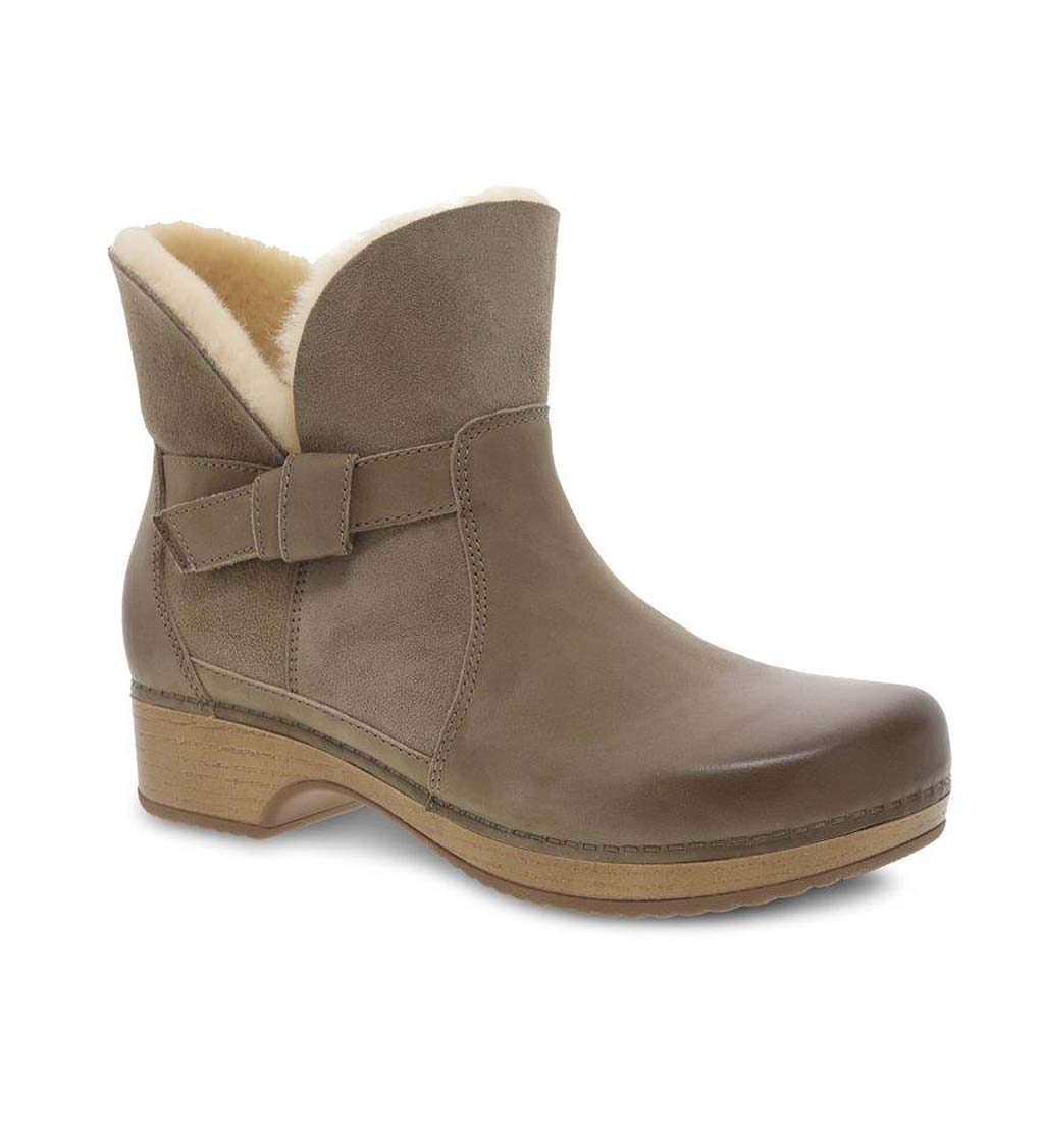 Dansko Bessie Nubuck Pull-On Booties