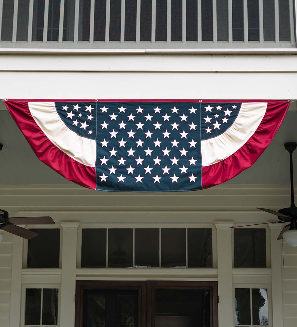 Extra Large Half-Round Vintage Patriotic Bunting