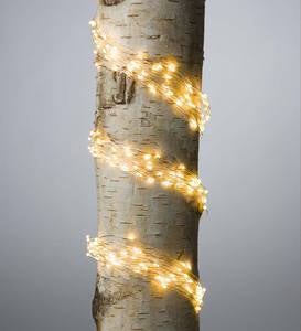 Electric Bunch Lights, 640 Warm White LEDs on Bendable Wire, 6'2"L