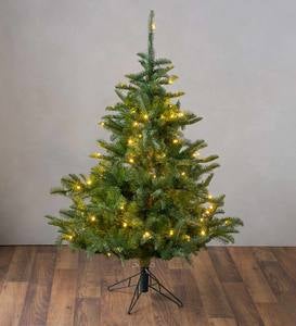 Pre-Lit Nordmann Fir Christmas Tree with 8-Function LEDs