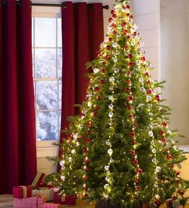 4-½' Pre-Lit Nordmann Fir Christmas Tree with 8-Function LEDs
