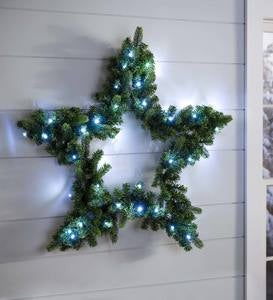 Small Holiday Star Wreath