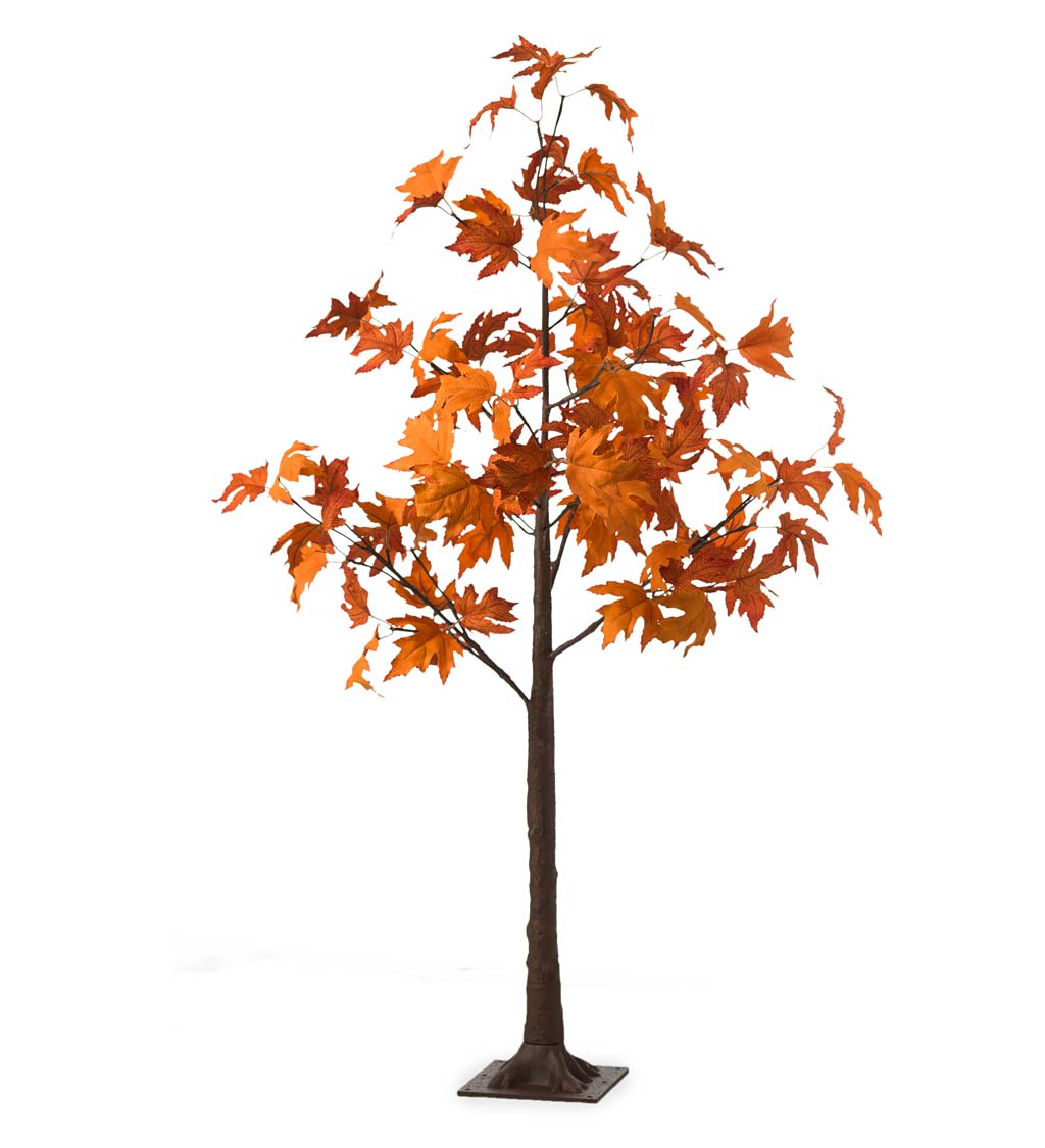 Indoor/Outdoor Electric Lighted Maple Tree, 4'H with 48 Lights