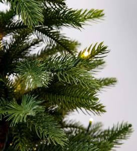 Lighted Tabletop Christmas Tree in Galvanized Bucket