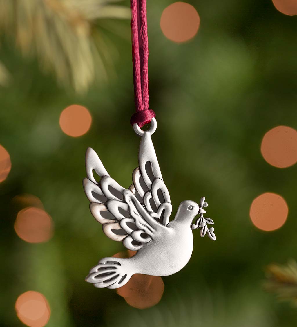 Solid Pewter Christmas Tree Ornament - Bells