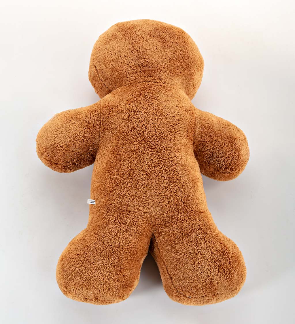 Gingerbread Plush Cuddle Holiday Body Pillow