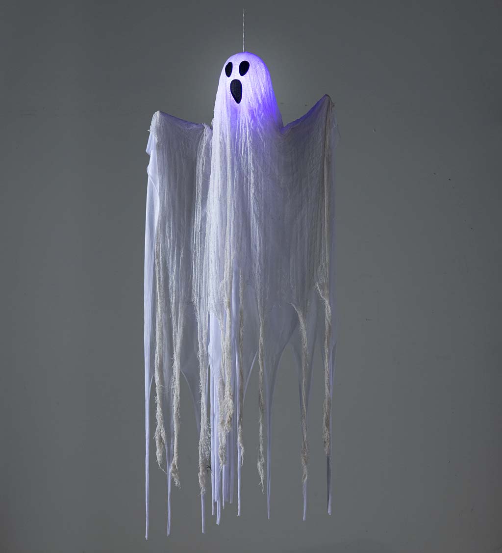 Hanging Ghost With Color-Changing Lights