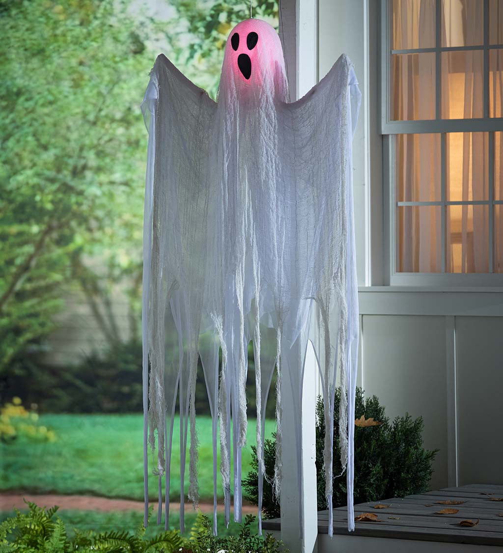 Hanging Ghost With Color-Changing Lights