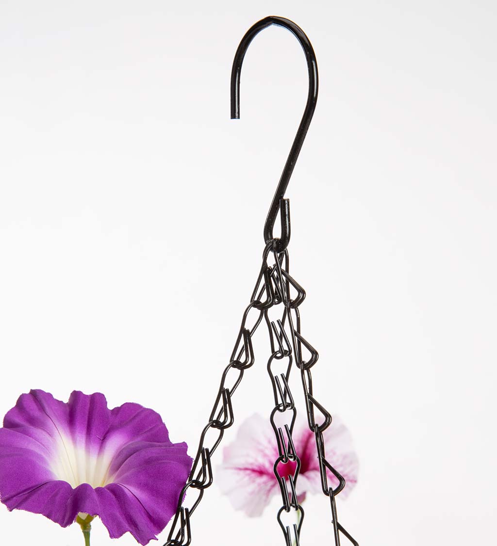 Faux Petunia Hanging Basket