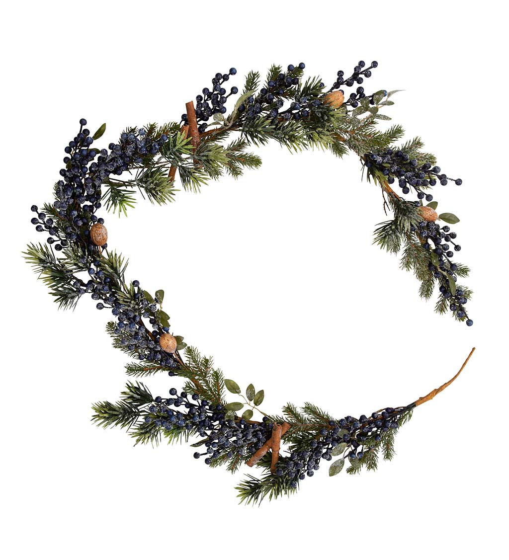 Frosted Blueberry Holiday Garland