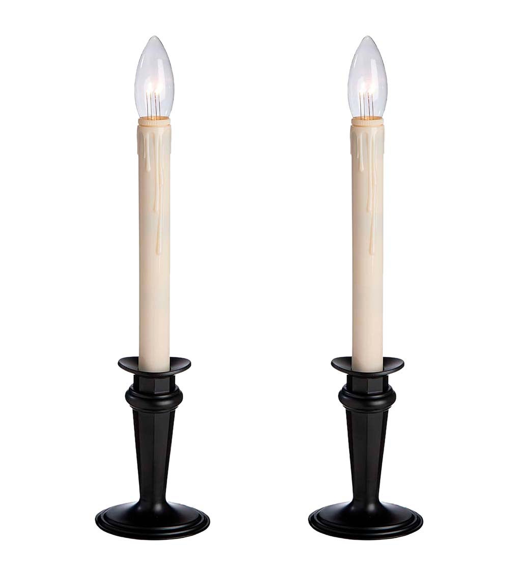 Traditional Adjustable Window Candles with Timer and Remote