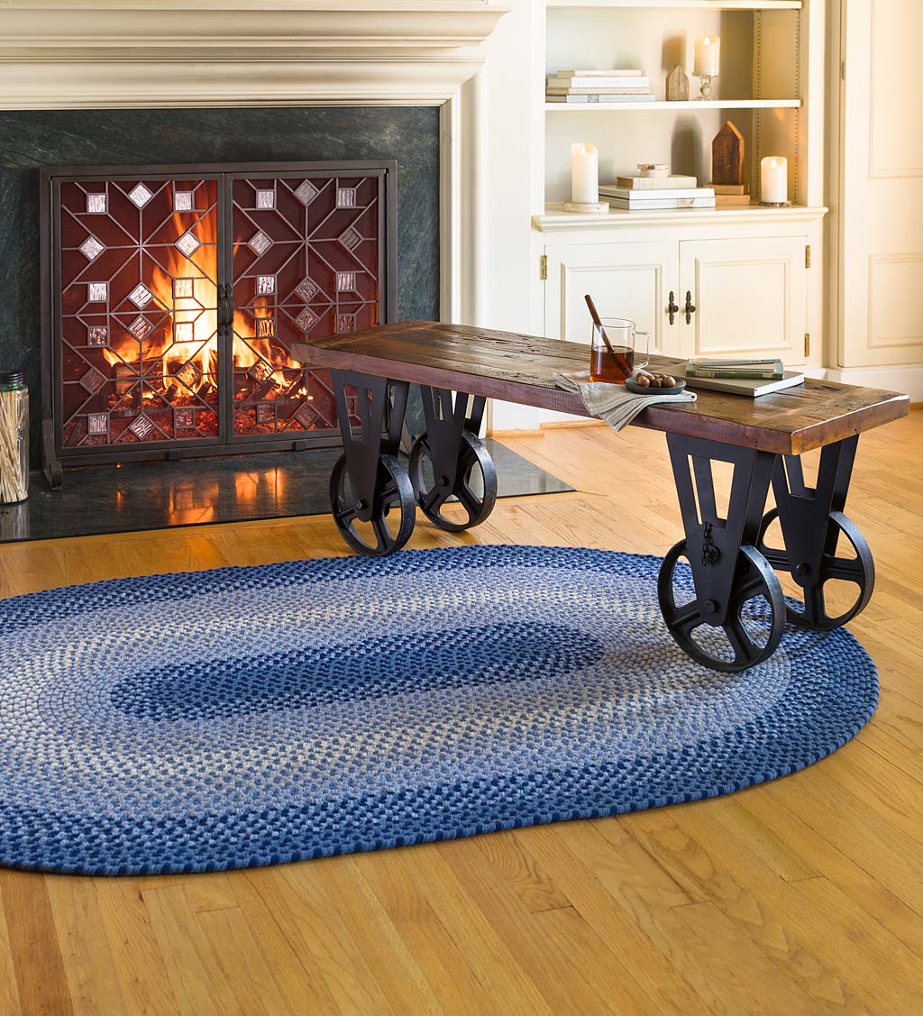 USA-Made Wool Braided Virginia Rug