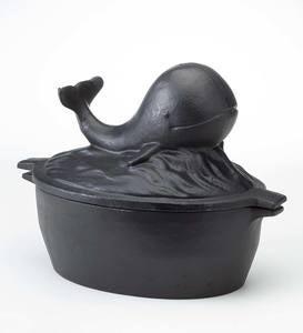 Cast Iron Whale with Blowhole Wood Stove Steamer