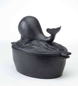 Cast Iron Whale with Blowhole Wood Stove Steamer