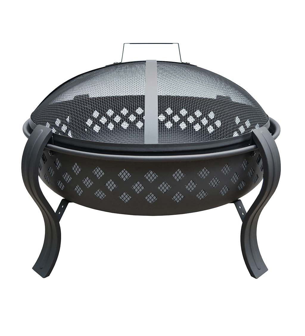 Brookfield Diamond Wood-Burning Fire Pit with Poker