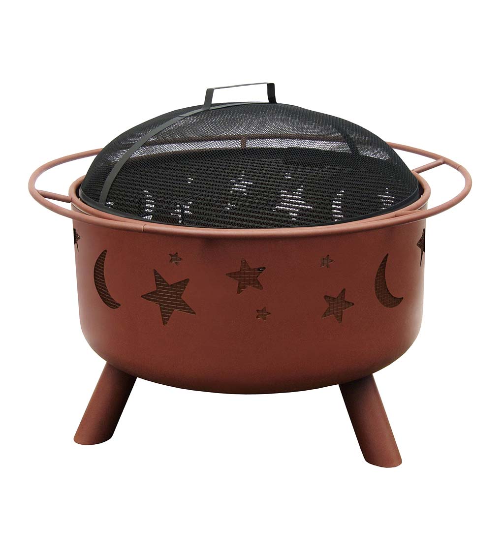 Super Sky 24" Stars & Moon Wood-Burning Fire Pit