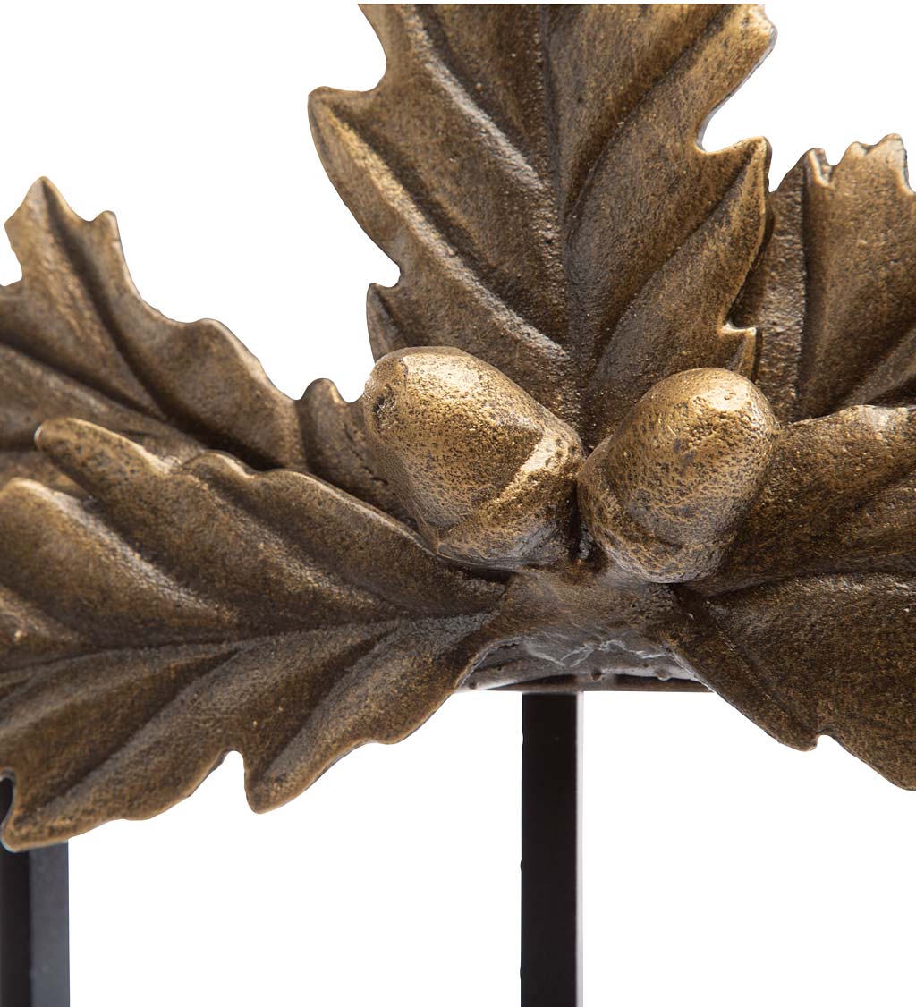 Acorn and Oak Leaf Fireplace Tool Set