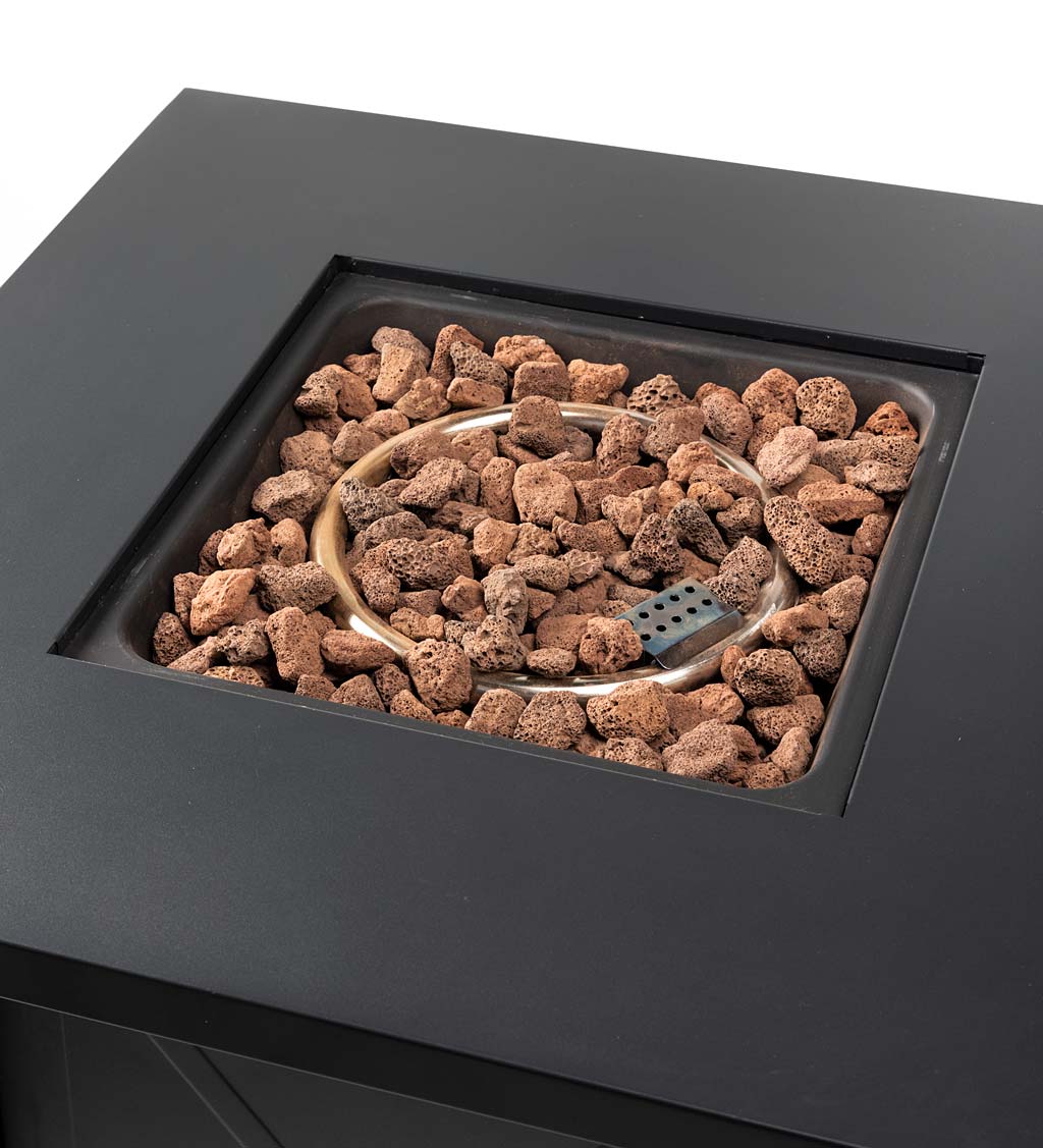 Sandford Propane Gas Fire Pit with Lava Rocks