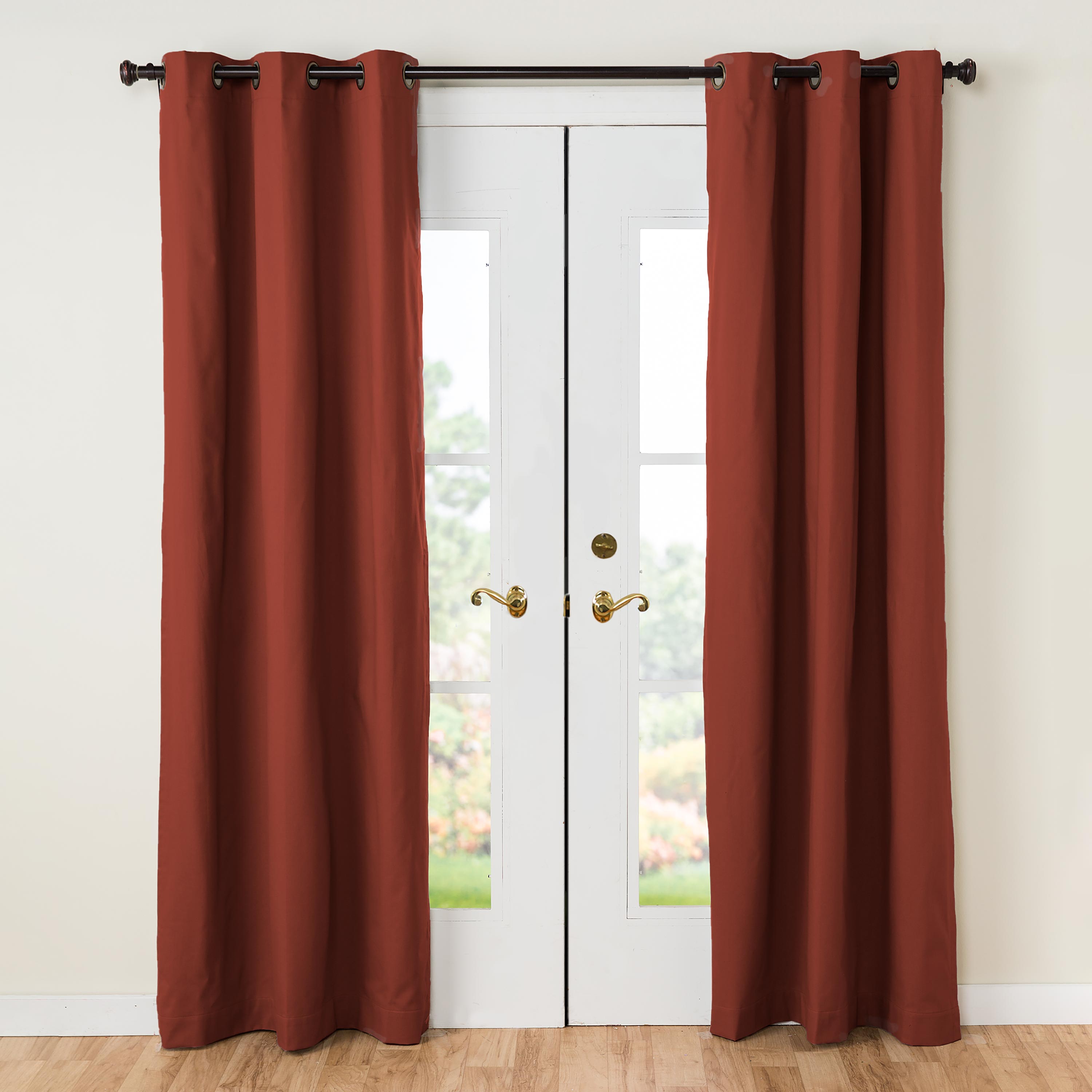 84"L Thermalogic Energy Efficient Insulated Solid Grommet-Top Curtain Pair
