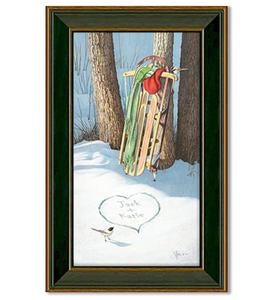 Framed Cold Days & Warm Hearts Personalized Print
