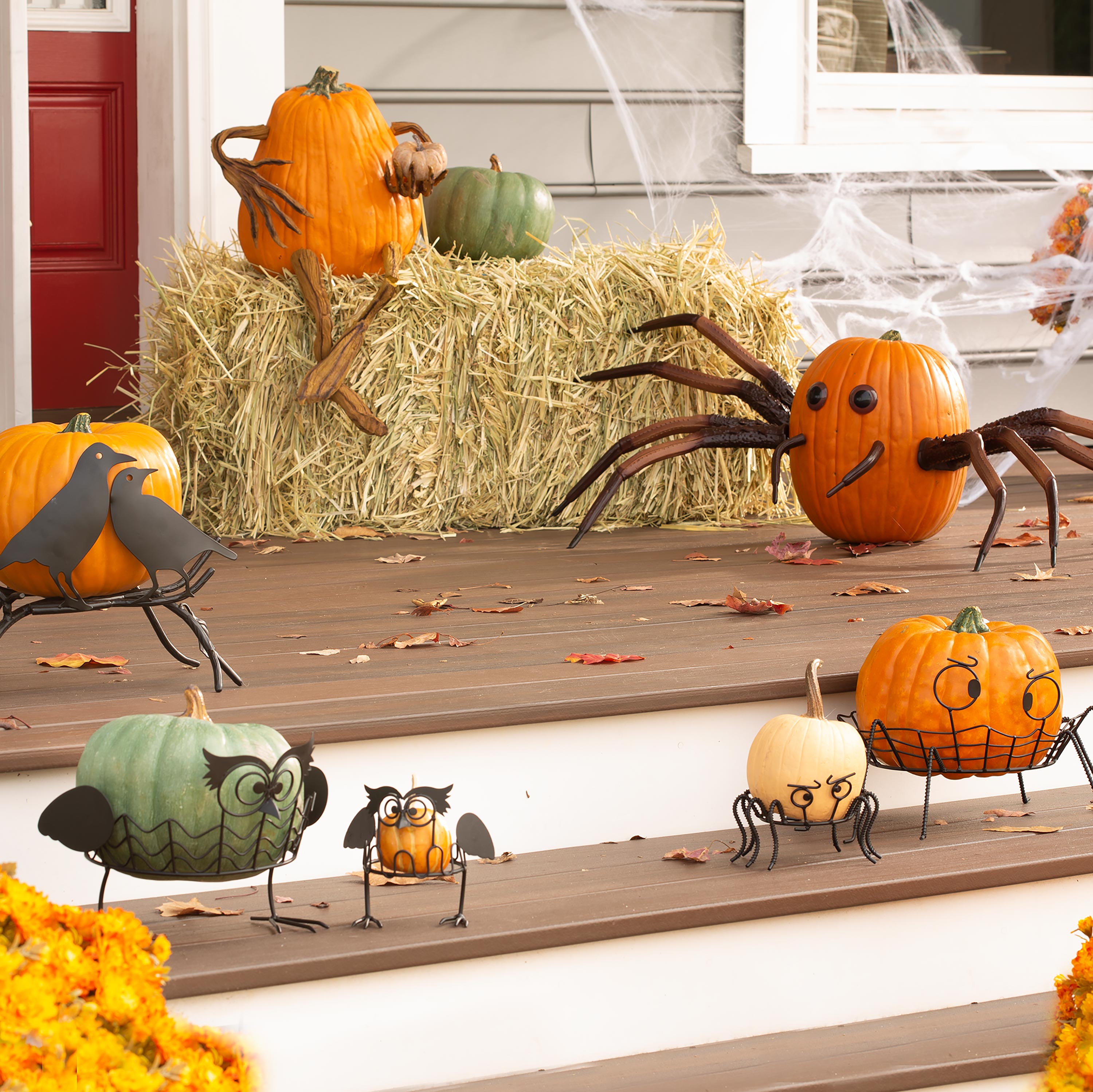 Halloween Spider Pumpkin Appendages, 6-Piece Set