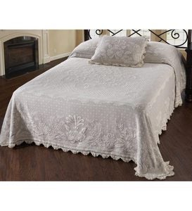 USA-Made Abigail Adams Cotton Matelasse Textured Bedspread