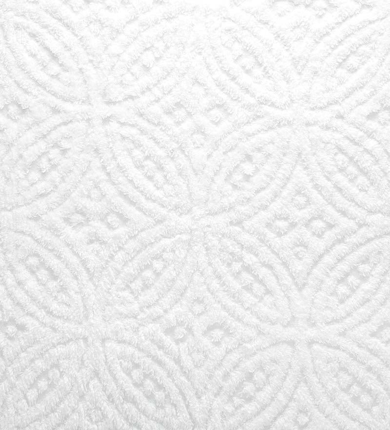 Queen Wedding Ring Tufted Chenille Bedspread