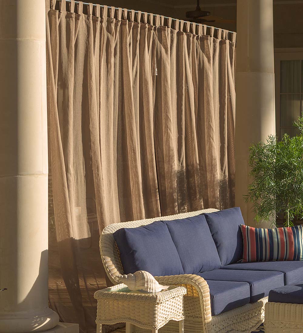 Shenandoah Outdoor SunSpun Tab Top Outdoor Curtain