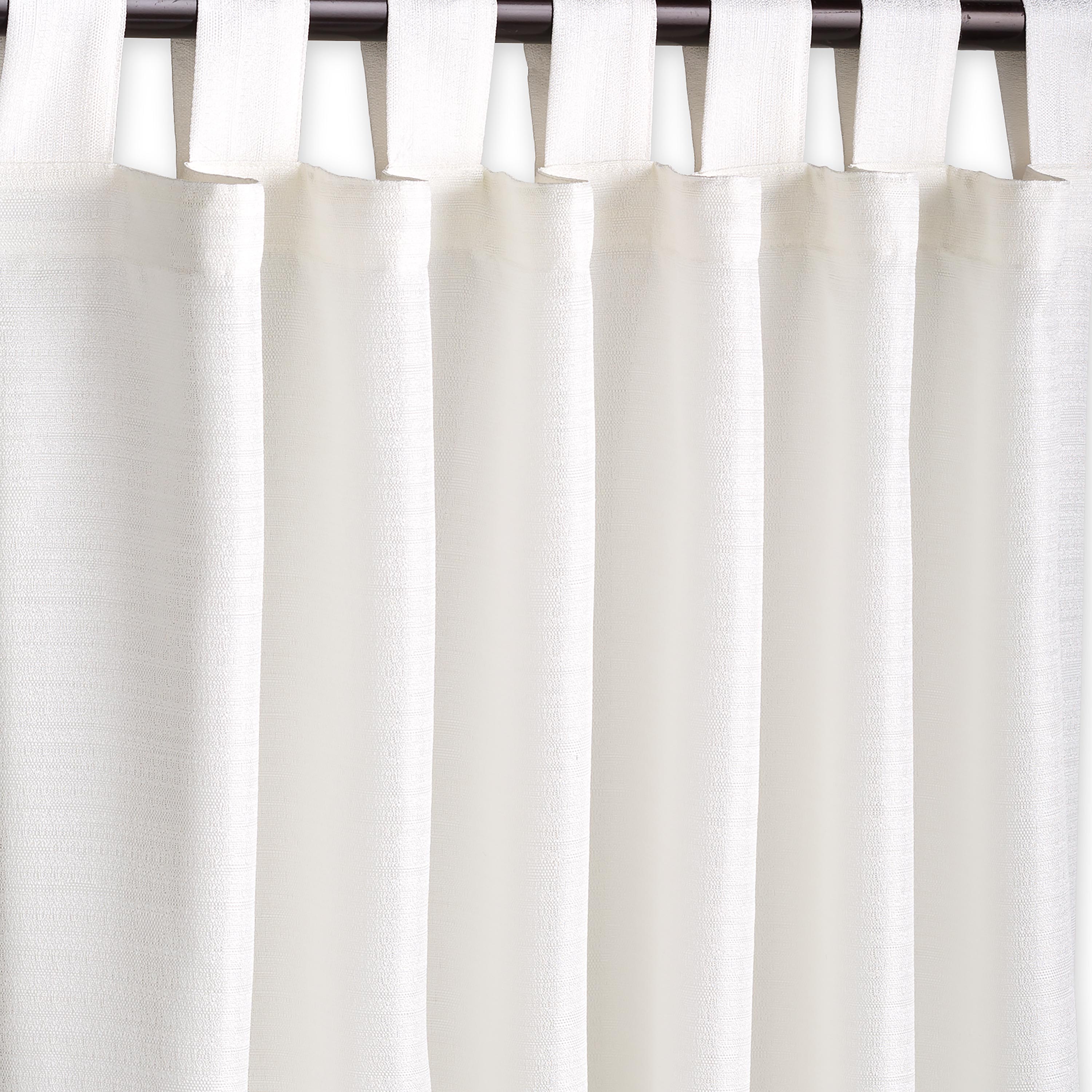 Grasscloth Outdoor Curtain Panel with Tab Top