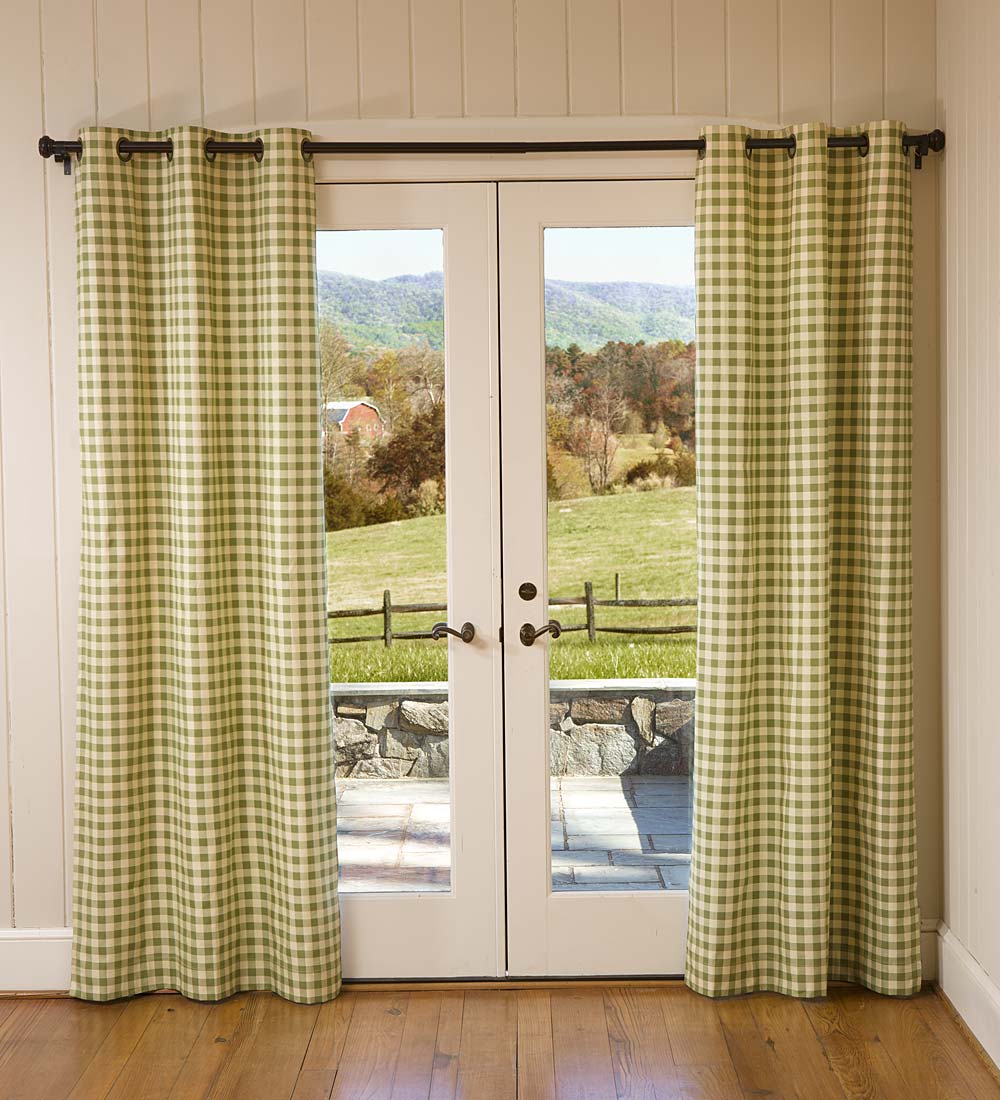 Thermalogic™ Energy Efficient Insulated Check Grommet-Top Curtain Pairs