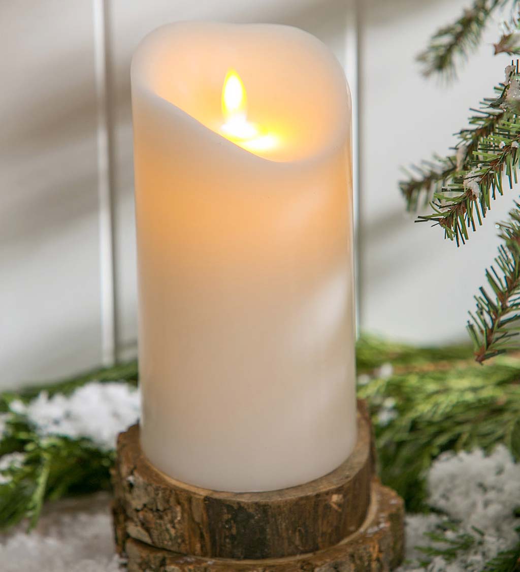 Scented LED Pillar Candle with Moving Wick