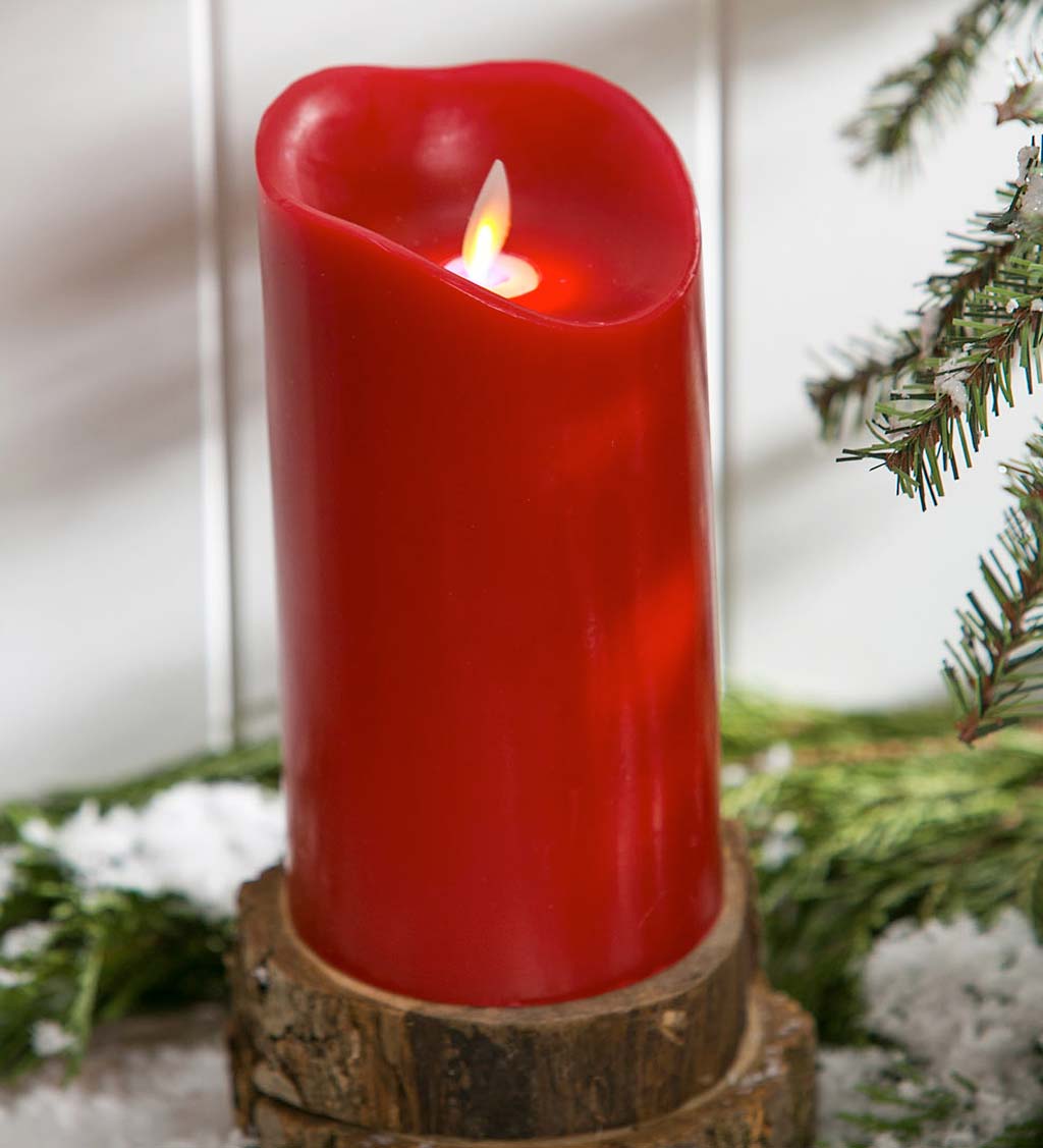 Scented LED Pillar Candle with Moving Wick