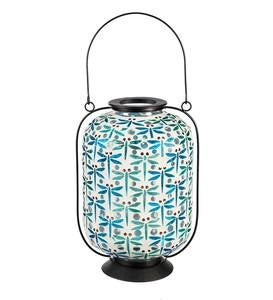 Mosaic Glass Pollinator Lantern