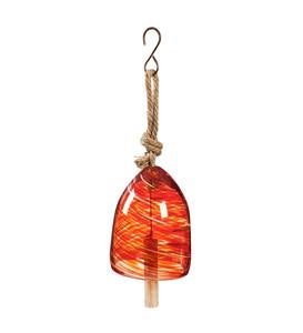 Colorful Swirled Glass Bell Chime