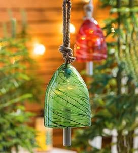 Colorful Swirled Glass Bell Chime