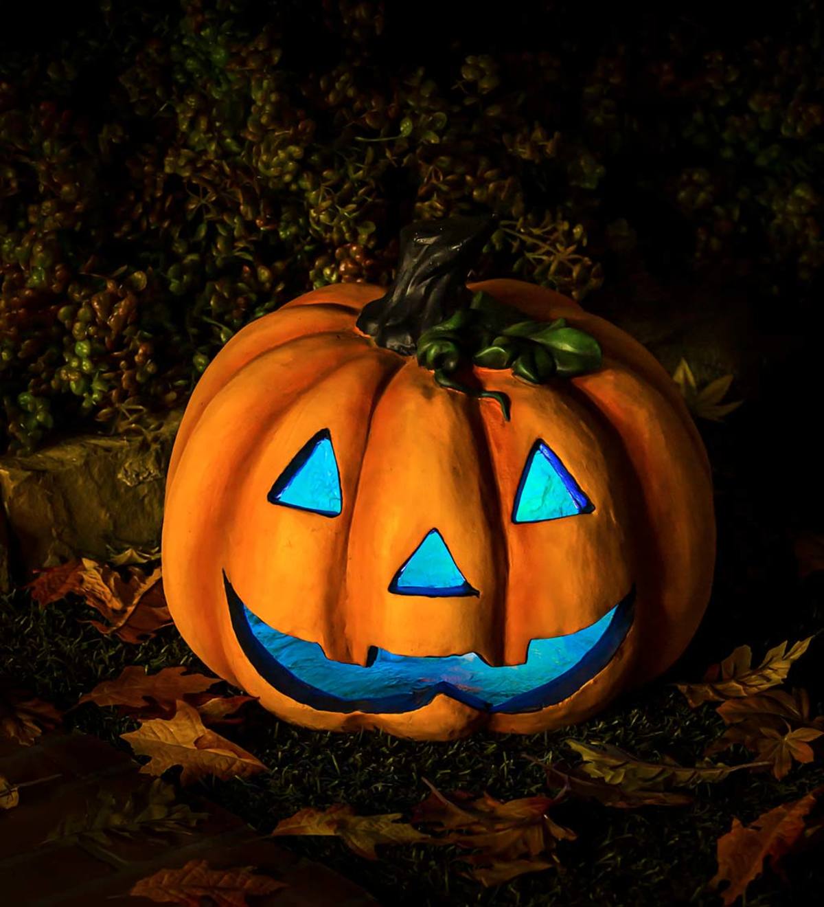 LED Jack-O'-Lantern Garden Statuary