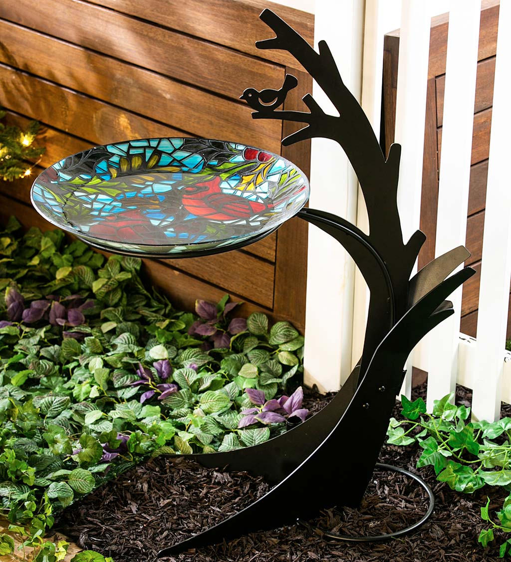 Nature-Inspired Tree Bird Bath Stand