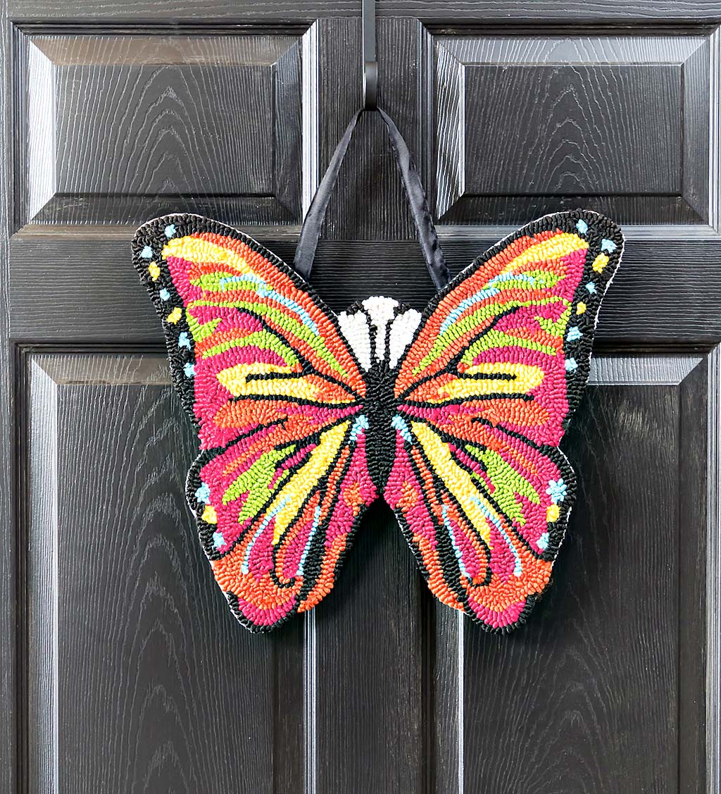 Butterfly Hooked Door Décor