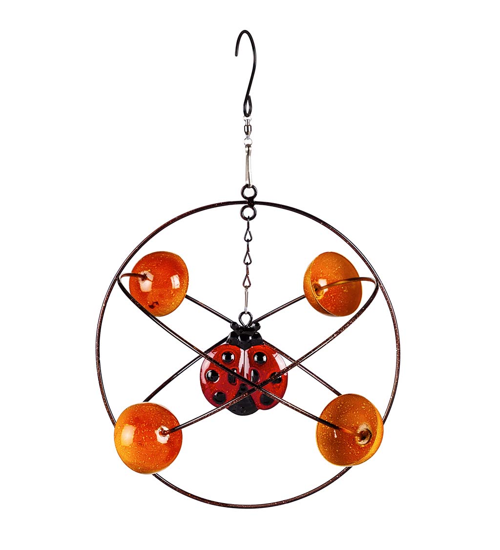 Metal Circles Hanging Wind Twirler