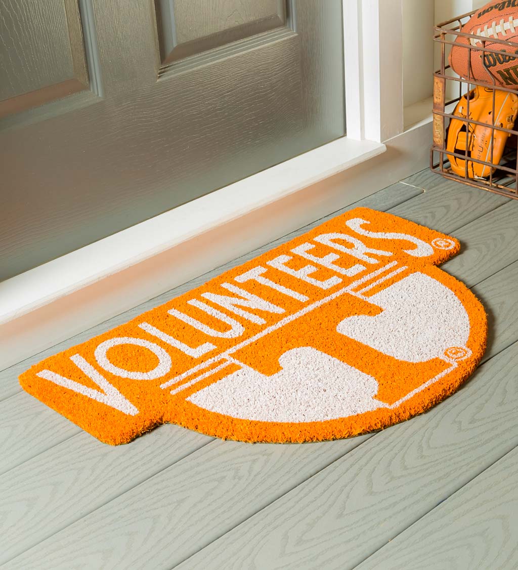 NCAA Team Shaped Coir Door Mat