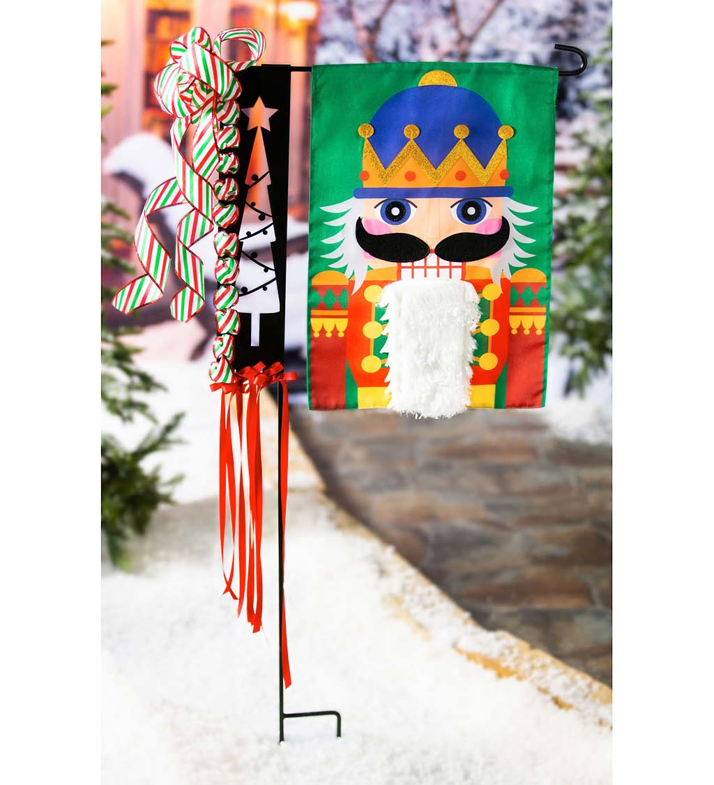 Christmas Tree Garden Flag Stand