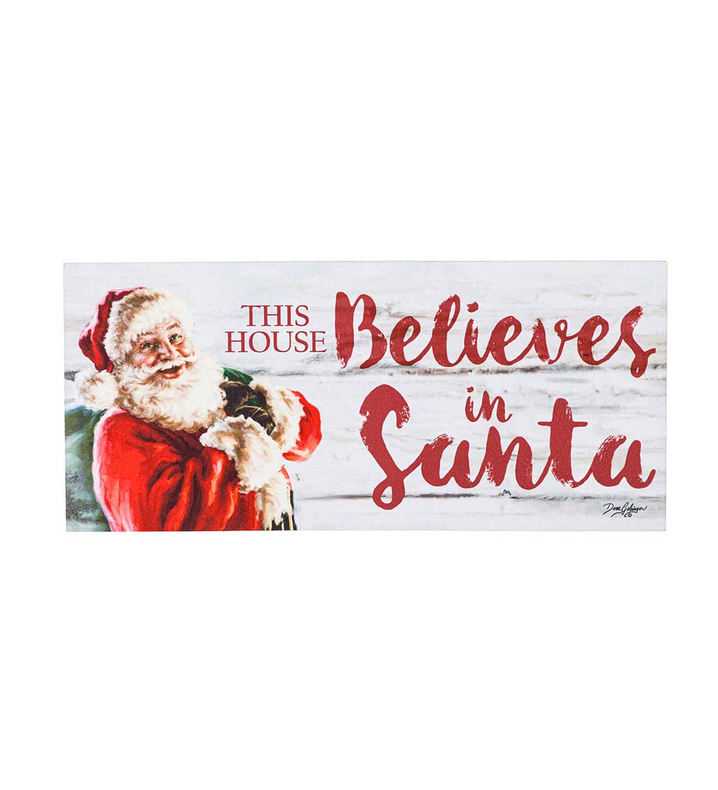 This House Believes in Santa Sassafras Switch Mat