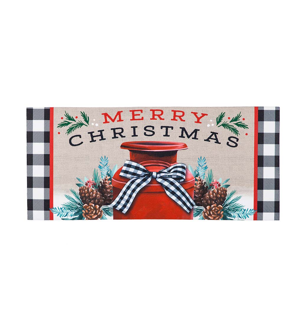 Merry Christmas Milk Can Sassafras Switch Mat