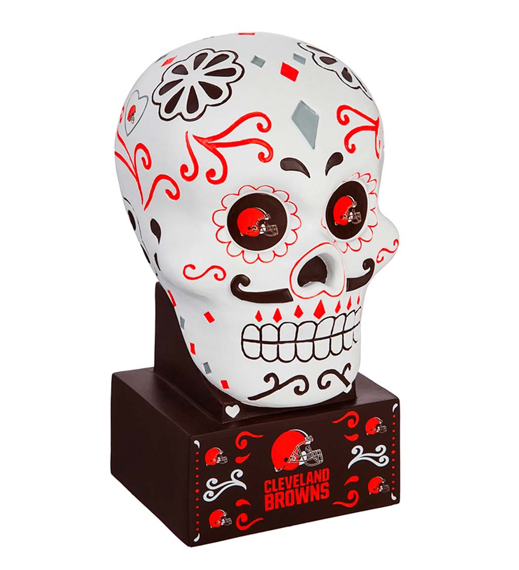 Cleveland Browns Sugar Skull Statue