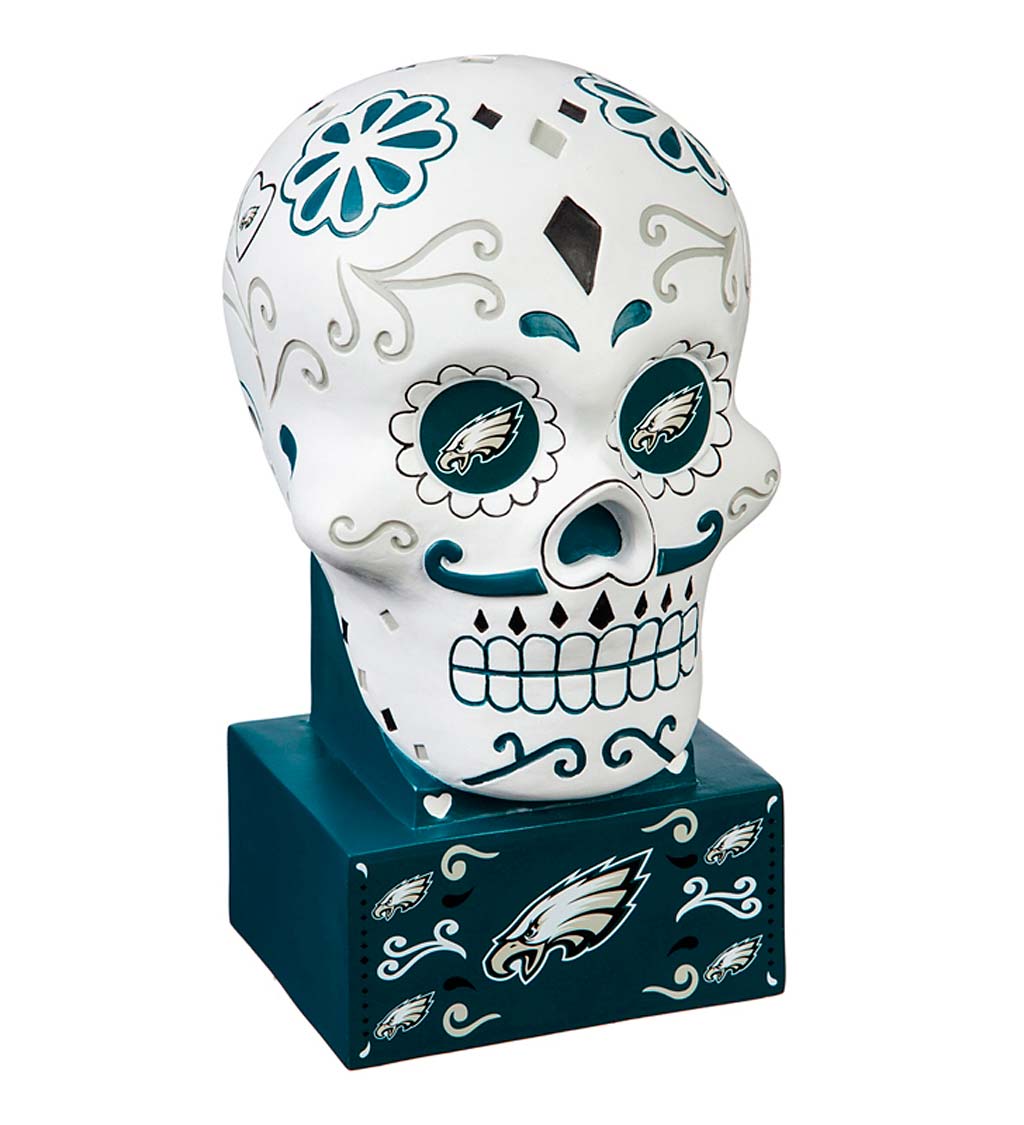 Philadelphia Eagles Sugar Skull Statue