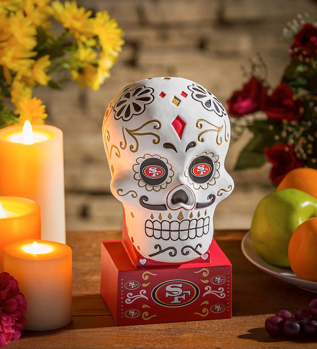 San Francisco 49ers Sugar Skull Statue