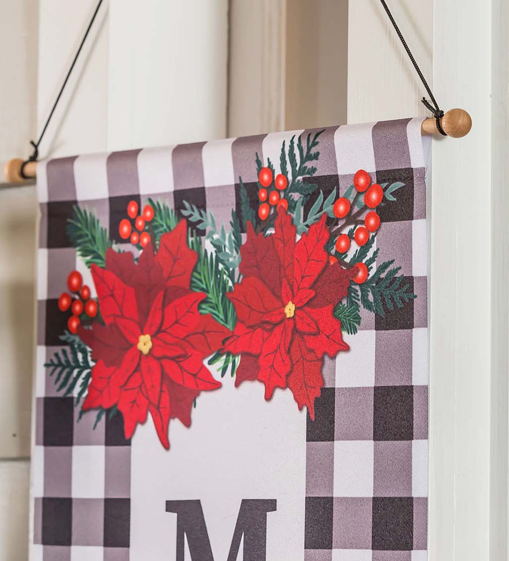 Christmas Poinsettias Door Banner Kit