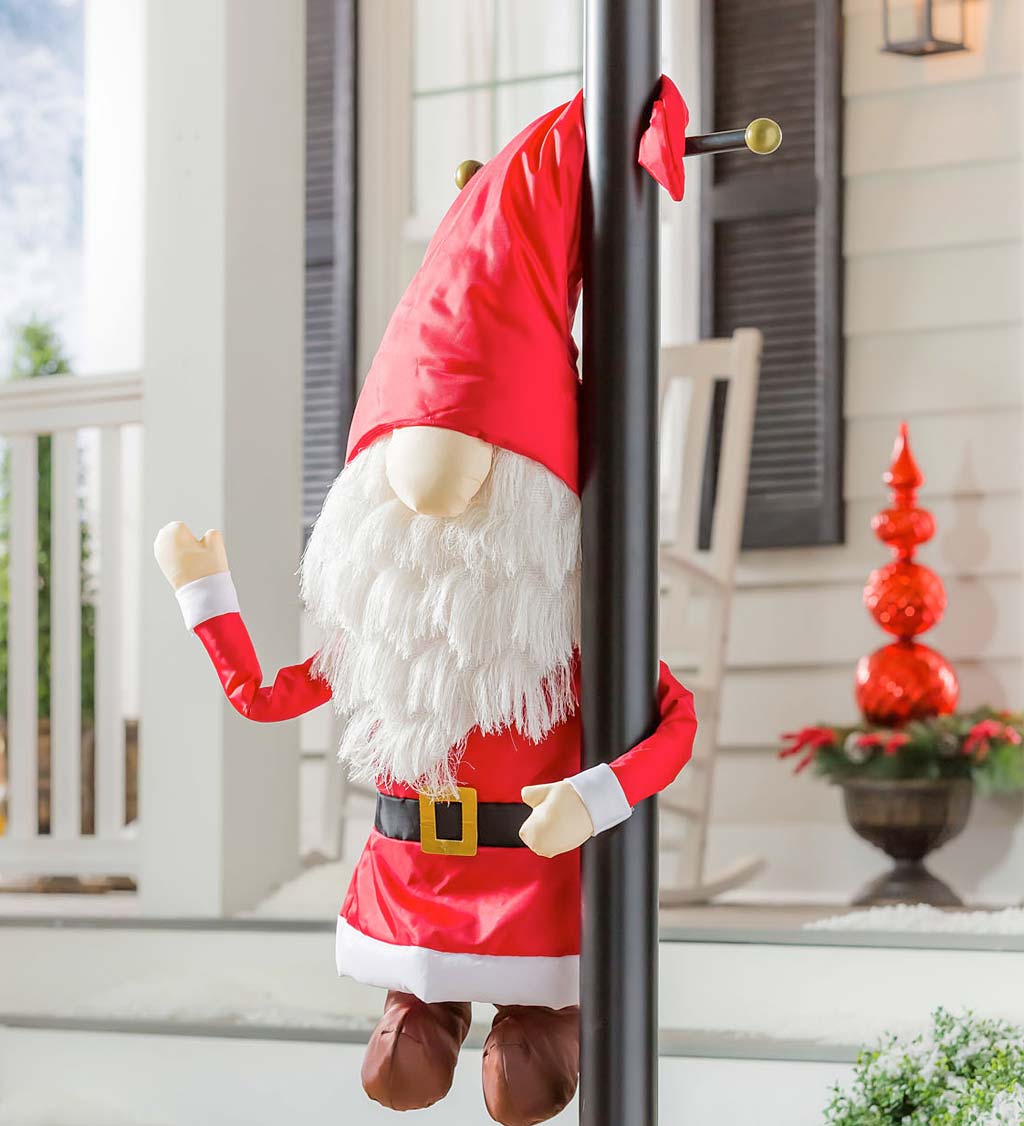 Santa Claus Gnome Post Hugger