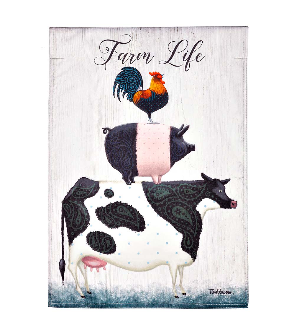 Farm Life Garden Flag